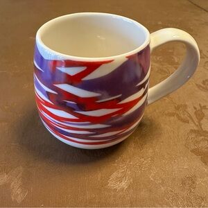Starbucks Mug - Purple & Red Paint